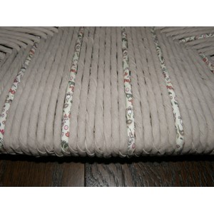 Assortiment chaises paille tissu