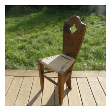 Chaise de montagne tissée de corde danoise