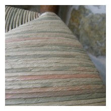 deux chaises paille papier 3 couleurs