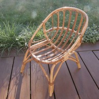 fauteuil enfant rotin