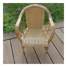 fauteuil enfant en rotin