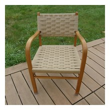 Fauteuil tissé corde danoise