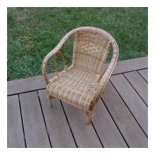 fauteuil enfant en rotin