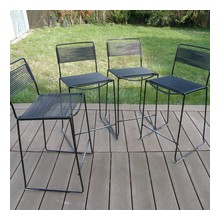 4 chaises hautes scoubidou