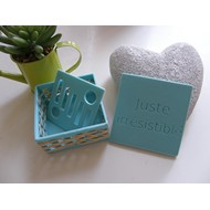 Boîte à savon turquoise - Juste irrésistible