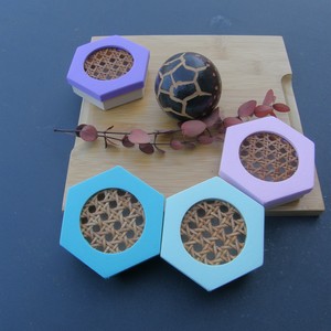 Boîtes à savon hexagonales - Les couleurs