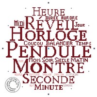 Grille gratuite - Horloge de mots