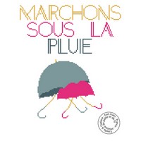 Grille gratuite - Marchons sous la pluie