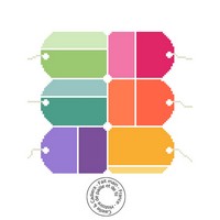 Grille gratuite - Etiquettes de couleur