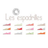 Grille gratuite - Les espadrilles colorées