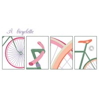 Grille gratuite - A bicyclette (quatre vues)