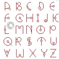 Grille gratuite - Alphabet aux petits ronds