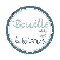 Grille gratuite - Bouille à bisous bleu