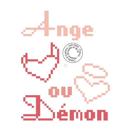 grille gratuite - Ange ou démon rouge