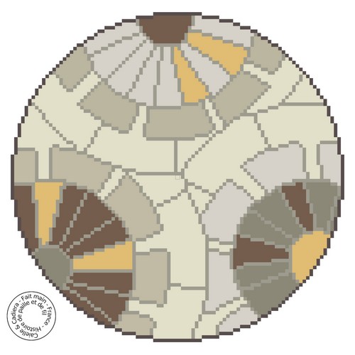 grille gratuite - Cercle mosaque
