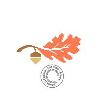 Grille gratuite - Feuille de chêne 200