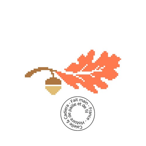 Grille gratuite - Feuille de chêne