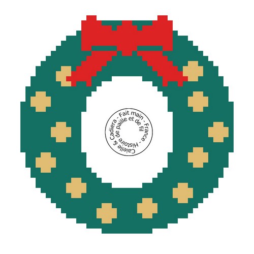 grille gratuite - Couronne de noël