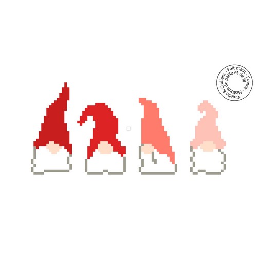 Grille gratuite - Lutins de noël