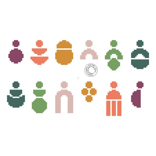 grille gratuite - Motifs boucles d`oreilles