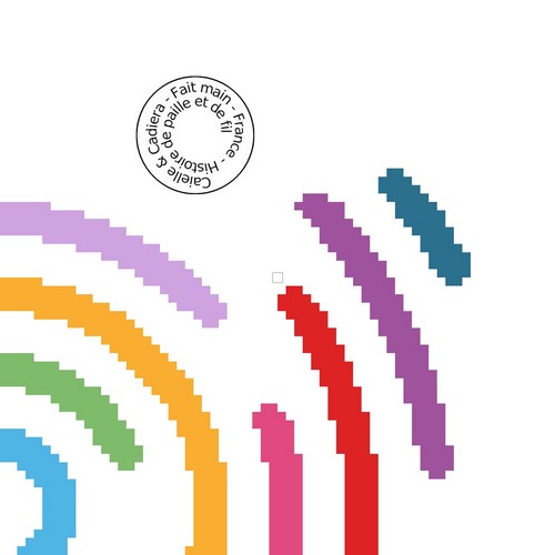 Grille gratuite - Cercles de couleur  
