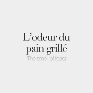 silhouette l`odeur du pain grillé