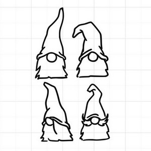 silhouette lutins de noël