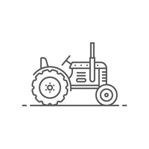 silhouette Tracteur