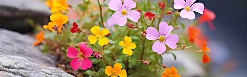 Fleurettes multicolores